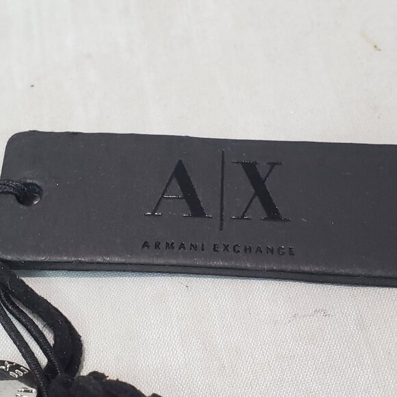 A/X Silver & Black Adjustable Bracelet by Armani Exchange - Picture 7 of 9